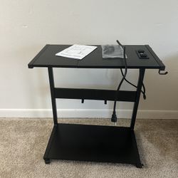 Adjustable Computer Tower Stand with Charging Station