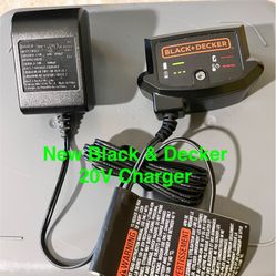 BLACK + DECKER 20V MAX Lithium Battery Charger Compatible 12V and 20V Battery