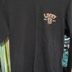 Lucky 13 Tee Black Size Small