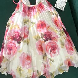 New! IRIS & IVY Baby Girl Flower Dress! US Size 4T Nordstrom Price 176$