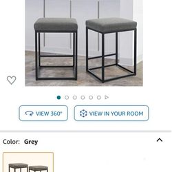   bar stools gray (2)