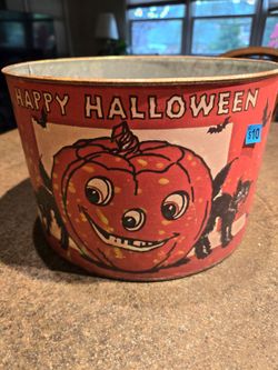 Vintage halloween bucket