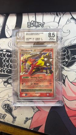 Blaziken FB LV.X Holo BGS 8.5 NM-MT+