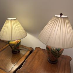 Vintage 90s  2 Table Lamps