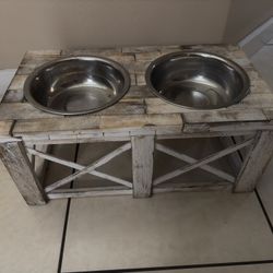 Rustic Dog Water/food Bowls