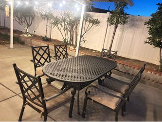 Patio table set