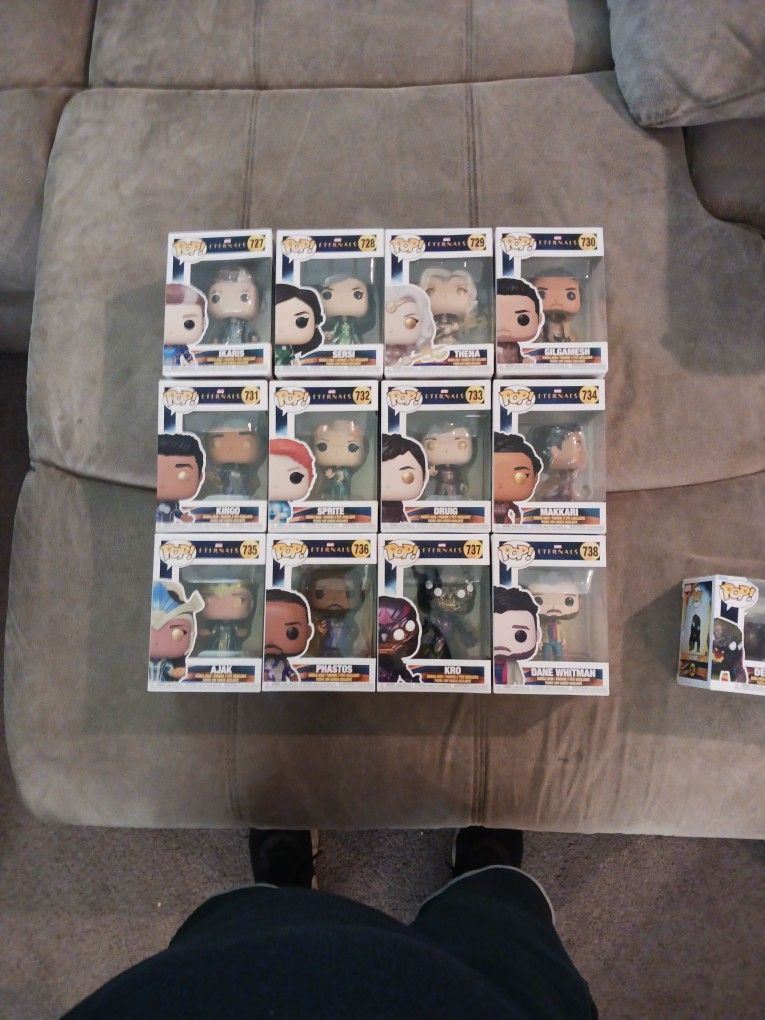 Funko Pops. Marvel's The Eternals Set