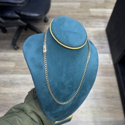 14K Gold Monaco Necklace 18” Long 