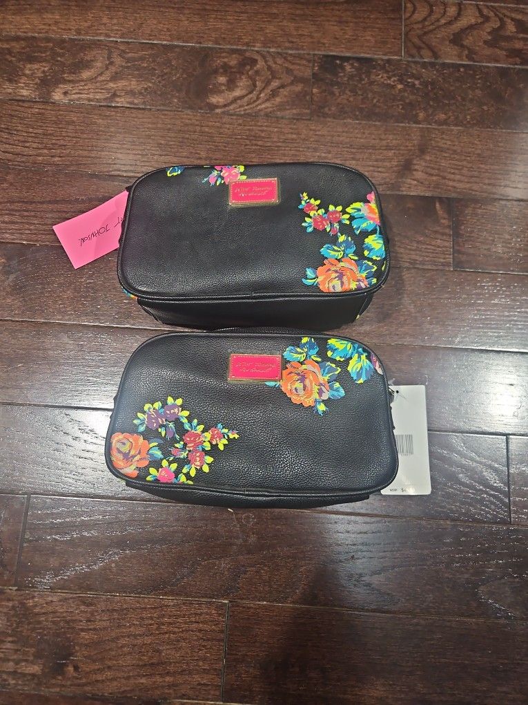 New Betsy Johnson Cosmetic Makeup Bag