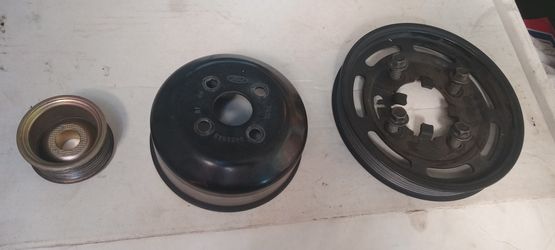 94/95 Mustang 5.0 Cobra Factory OEM Crank, Water Pump & Alternator Pulleys 