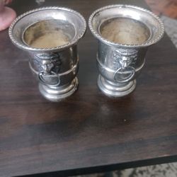 Silver Plated Tooth Pick Holders Vintage !!!