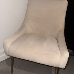 Beige Vanity Chair