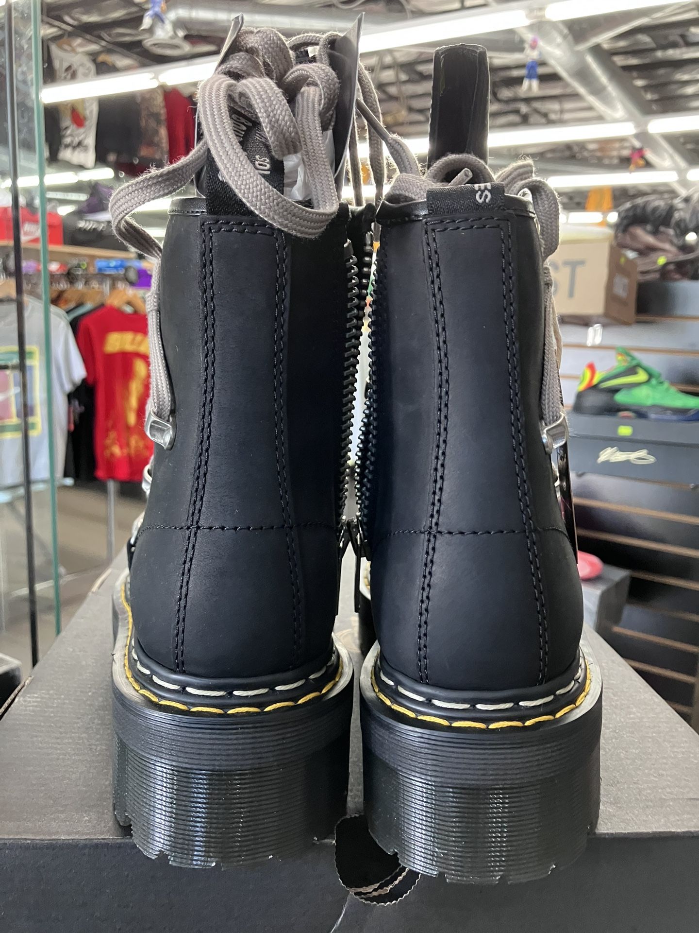 Dr. Martens 1460 DRKSHDW Quad Sole Mega Lace Boot Rick Owens Black