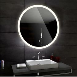 24 Inch LED Backlight Vanity Mirror (Anti-Fog, Dimmable)