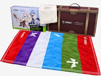Caja y accesorios de la rtx 5070ti edición especial (frieren)