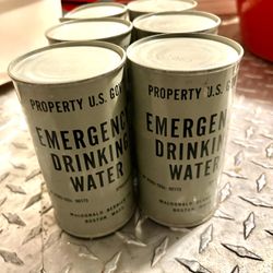 Vintage Emergency Drinking Water 