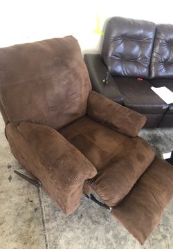 Brown recliner