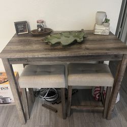 Kitchen Table For 2 Bar Stools 