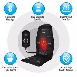 TRAKK Electric Massage Cushion Seat for use in homes, offices, and cars