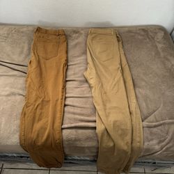 2 Pares XXL Victorious Men's Casual Twill Stretch Jogger Pants
