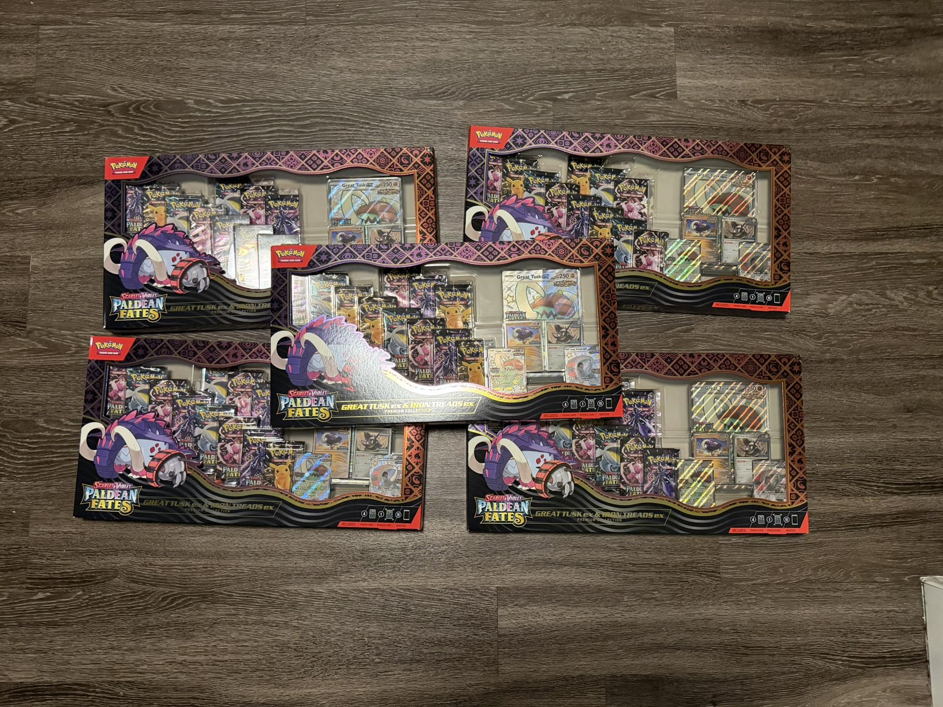 Pokemon TCG - Paldean Fates Great Tusk Iron Threads Ex Premium Collection