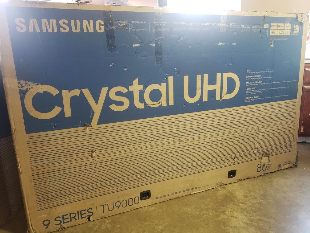 Tv Samsung 86", TU9000, 4k, HDR, Free Wall Mount, Alexa, Google, Excellent