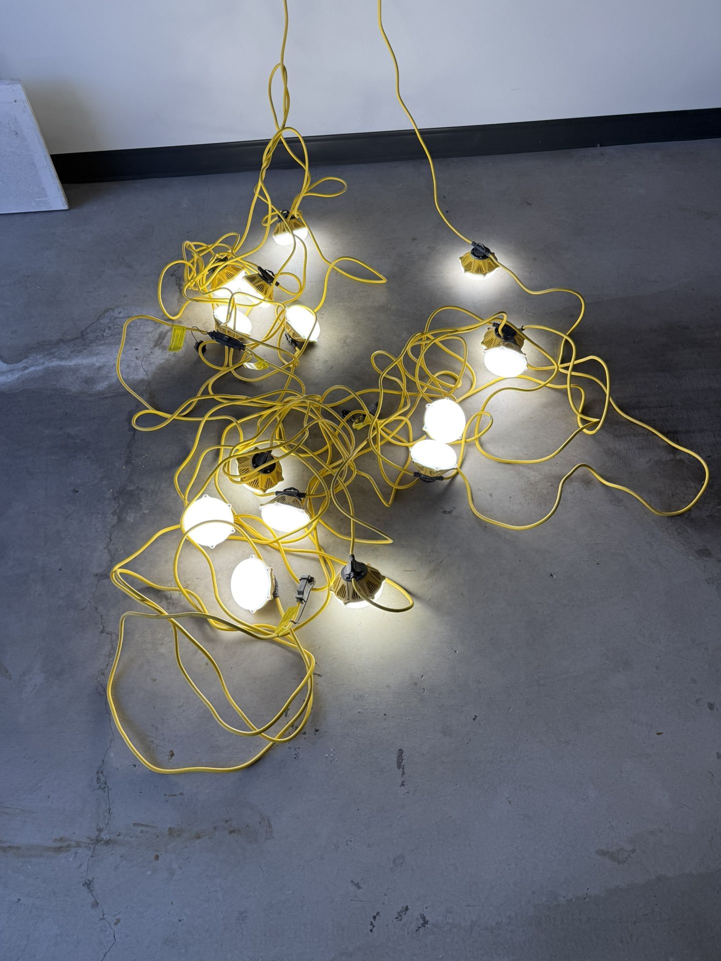 Construction Lights - 50FT 10000LM LED Temporary Lights