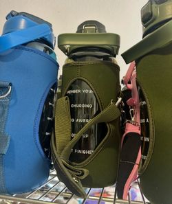 THE GYM KEG Water Bottle with Carrier - 74oz - Sweat-Proof