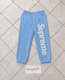 Brand new supreme satin aplique authentic sweatpants size small includes all authentic tags