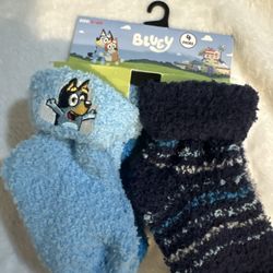 Bluey baby socks 4-pack 0-6 months new