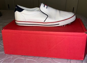 Tommy Hilfiger White Slip-On Sneakers