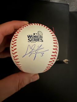 Dodger Chris Taylor signed baseball Real