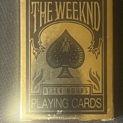 The Weeknd After Hours Playing Cards