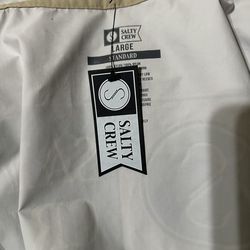 Salty crew rain coat $90