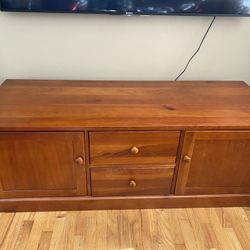 $425 Obo Solid Wood Entertainment TV Console 