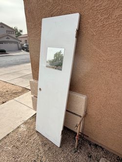 White Wood Closet Door - 23.75” x 79.25”