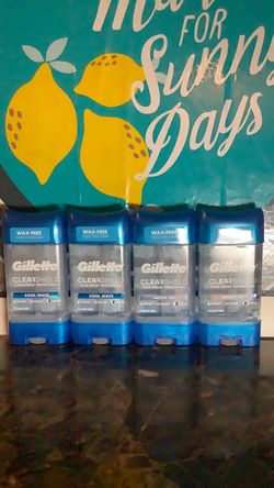 Gillette ClearShield Clear Gel Deodorant 4-Pack price is firm