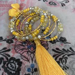 Bracelets Mexican Jewelry Color Yellow 
