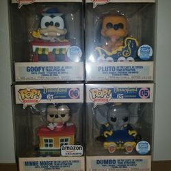 Funko POP Disney 65th Anniversary Goofy Pluto Dumbo Minnie Casey Jr Train Set