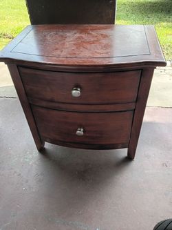 Wooden nightstand