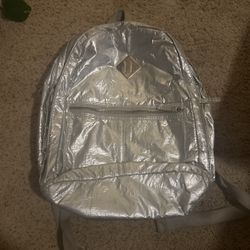 Silver Backpack 