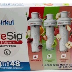 Cirkul Lifesip Flavored Water Cartridge, Variety (8 Pack)