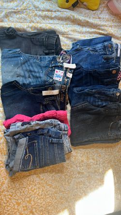 10 Piece LOT Kids Clothes Jeans And Shorts Size 6
