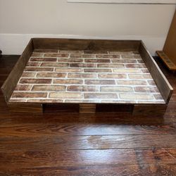 Wooden Rustic Dog Bed