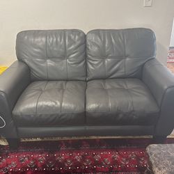 3 Pieces Leather Couch Living room Set