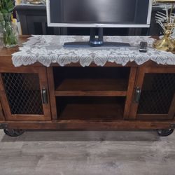 Wooden TV Entertainment Center