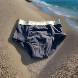 Conni Kids Tackers Brief Size 4-6 Gender Neutral Pull Up Underwear, Navy Briefs