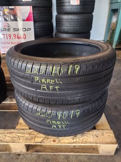 225 40R 19 USED TIRES PIRELLI RUN FLAT 2254019 USED TIRES (PAIR) MOUNT BALANCE INCLUDED