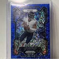 Blue Prizm Sparkle Justin Fields 
