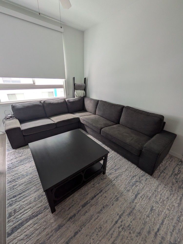 Kivik 5 Seat Sectional In Anthracite